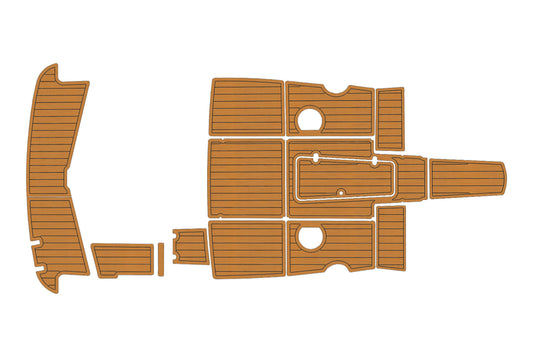 2007-2018 Glastron 205 GT Cockpit Swim platform 1/4" 6mm EVA faux teak mat Floor