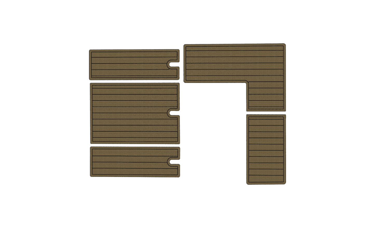 1992-1997 Crownline 250 CR Cockpit 1/4"6mm EVA foam faux mat floor