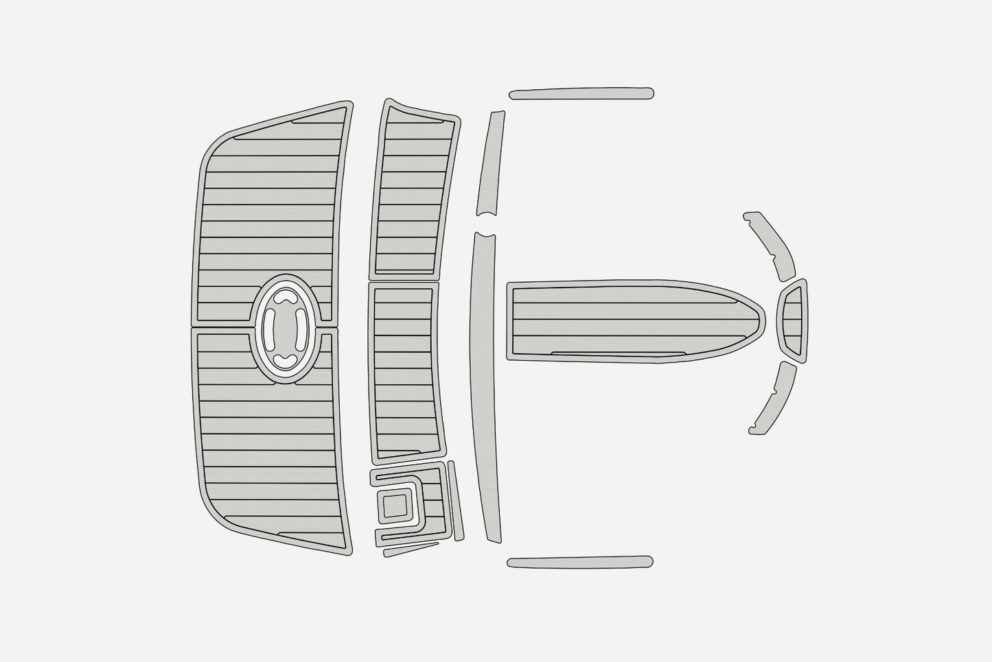 2005 Bayliner 185 Bowrider Anti-slip mat Custom EVA faux marine deck flooring