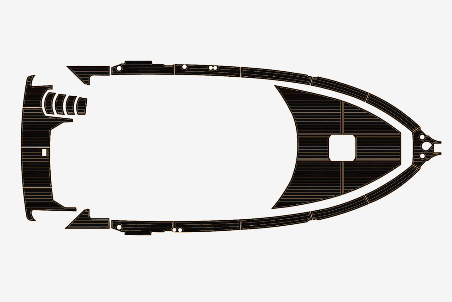 1997-1998 Carver MY 355 Swim platform bow 1/4"6mm EVA Foam carpet marine floor