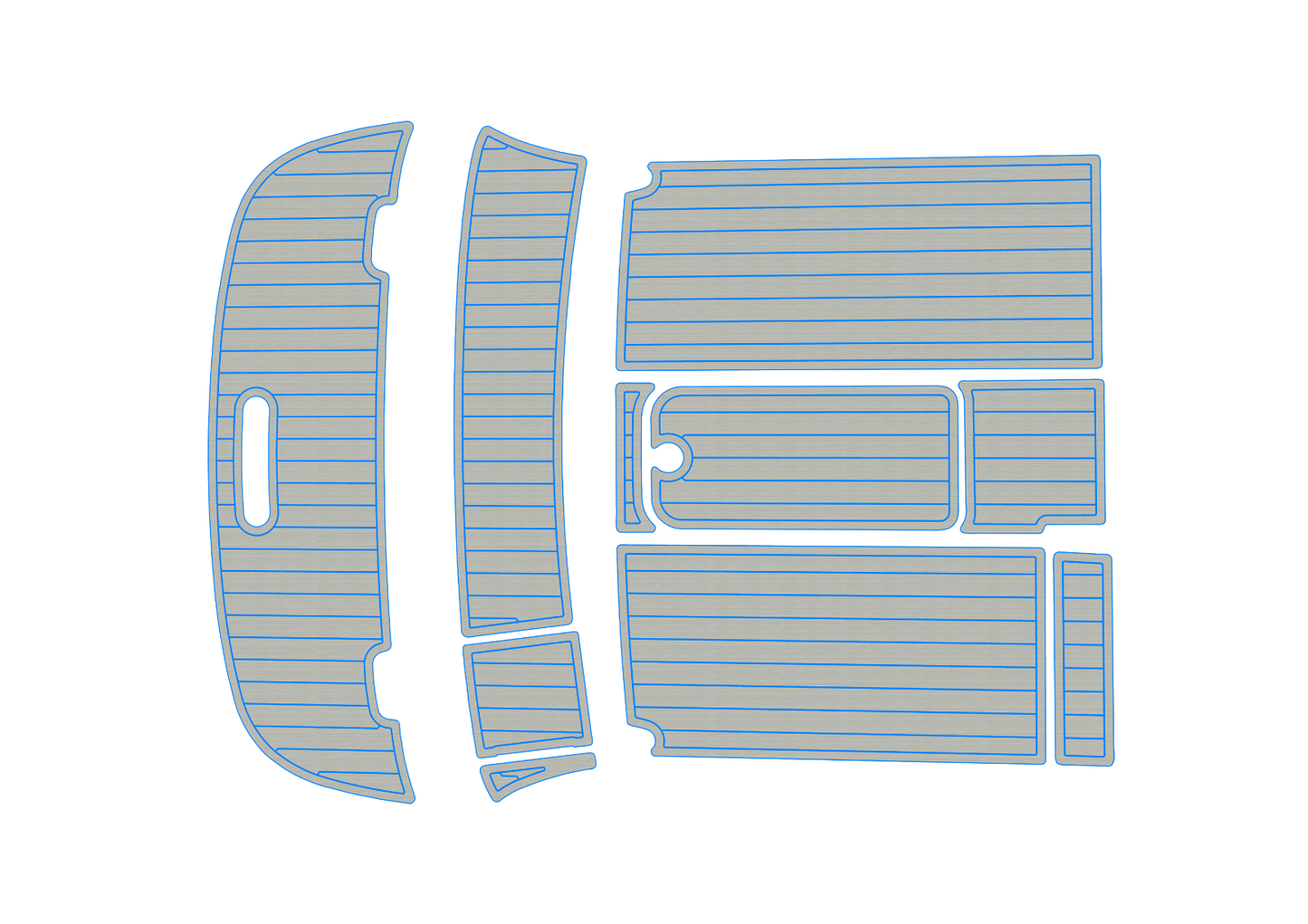 2010 Bayliner 652 Cockpit Swim platform 1/4" 6mm EVA foam floor