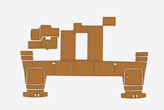2018 Fountain Pajot 44 Cockpit Swim Platform bow 1/4" 6mm EVA Teak Deck floor