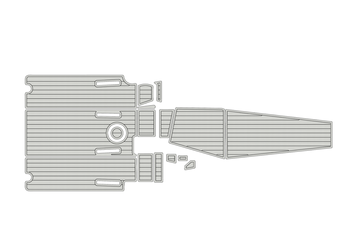 2006-2015 Baja 35 Outlaw Cockpit Swim platform 1/4"6mm EVA foam faux floor