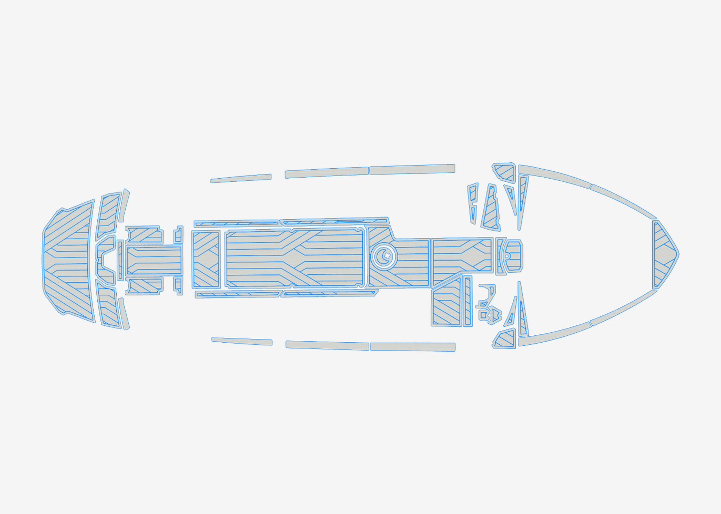 2022 Axis T250 Marine teak deck EVA Foam Boat flooring