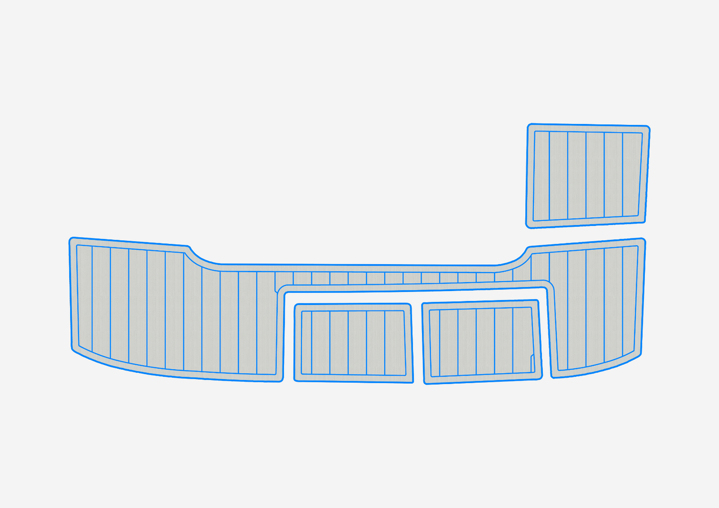 2000-2002 cobalt 292 SP Swim platform 1/4"6mm EVA floor