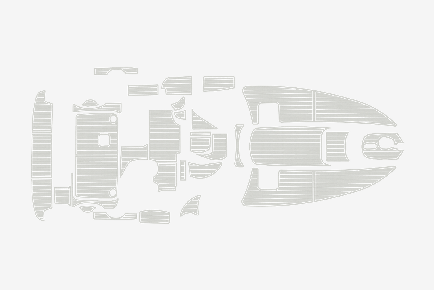 2000 Bayliner 2855 Anti-slip mat Custom EVA marine deck flooring