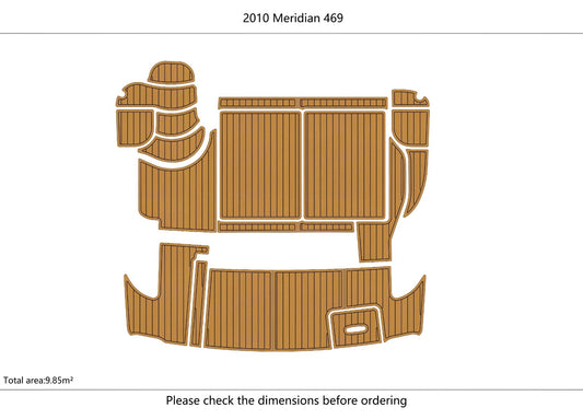 2010 Meridian 469 Cockpit Swim platform 1/4" 6mm EVA Foam Faux teak floor
