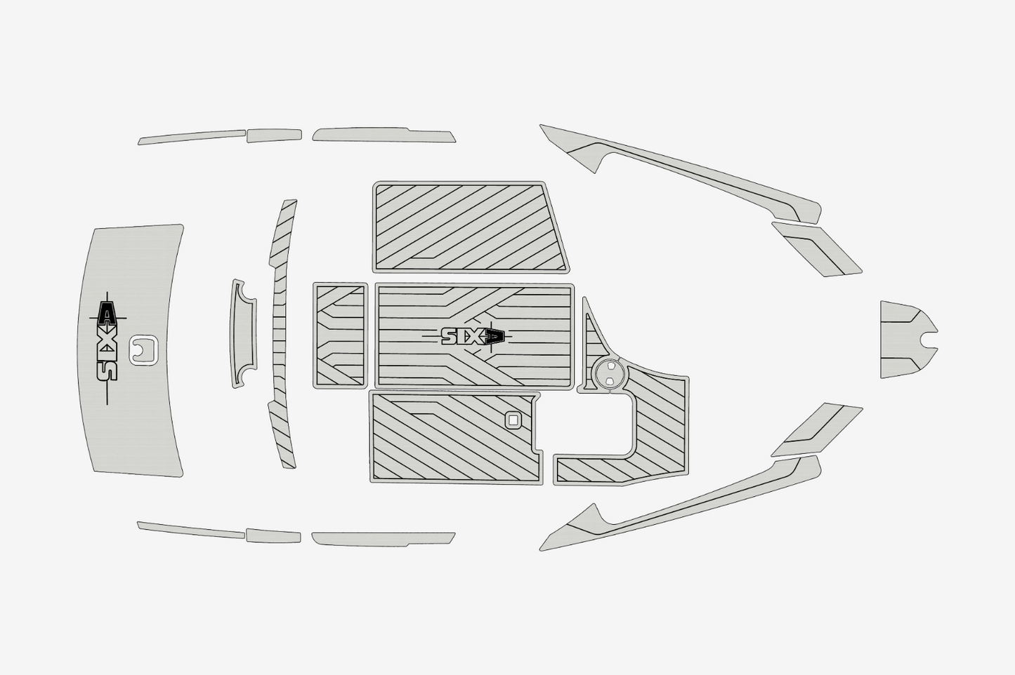 2009-2014 Axis A22 Marine teak deck EVA Foam Boat flooring