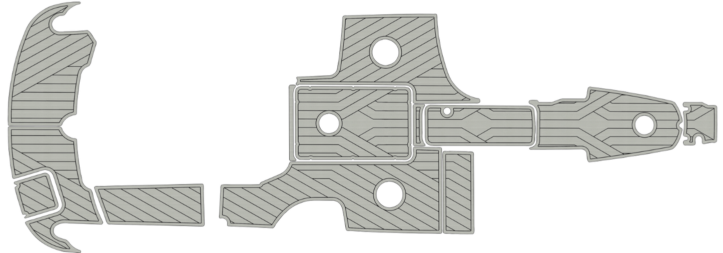 2007-2009 FORMULA 240BR Cockpit Swim platform BOW 1/4"6mm EVA foam floor