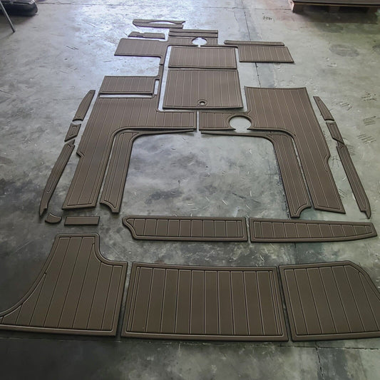 1998 SEA RAY 215EC Cockpit Swim Platform Pads 1/4" 6mm EVA FAUX Teak Decking