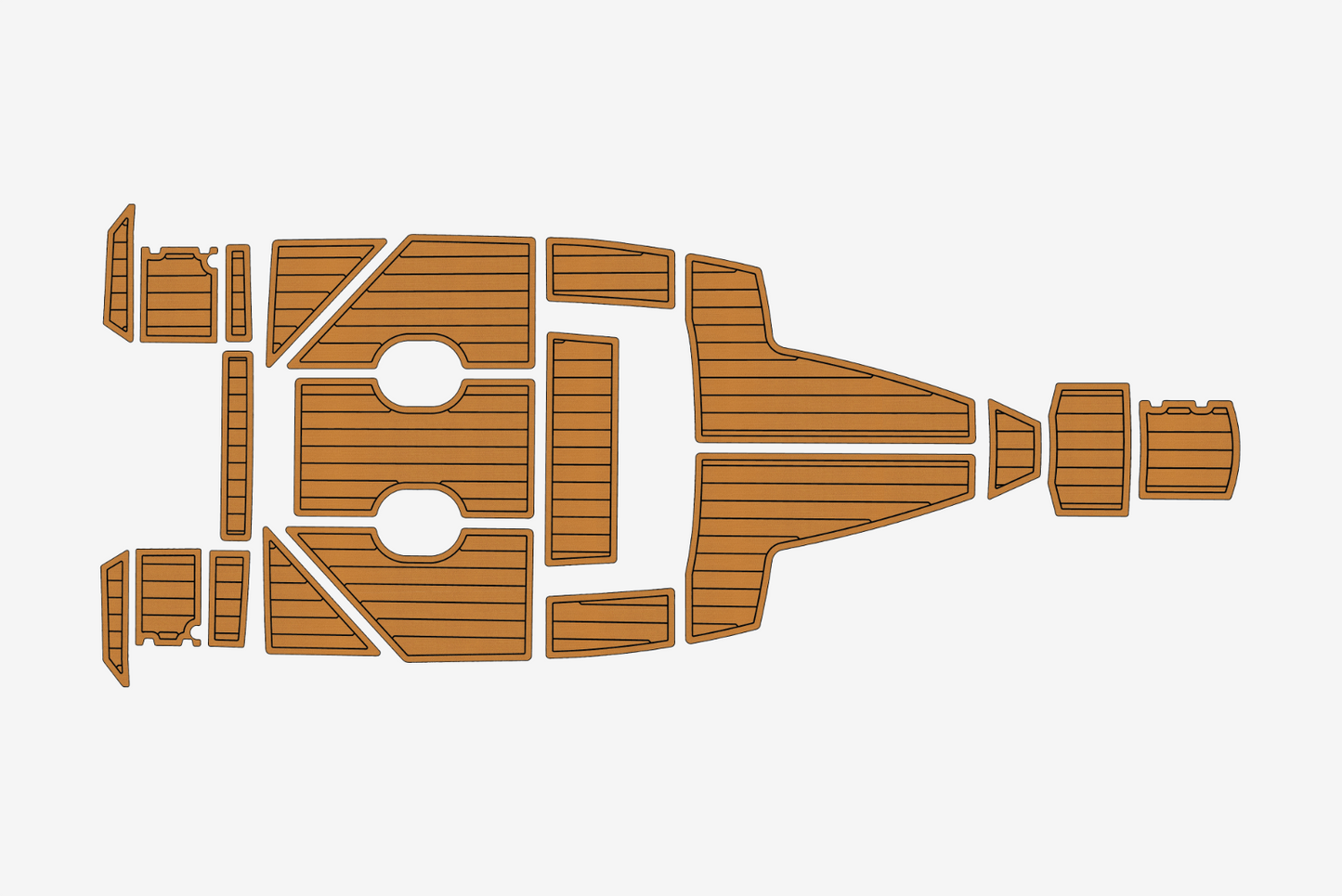 2023 AMT 190 R Cockpit Swim platform 1/4" 6mm EVA Teak deck floor