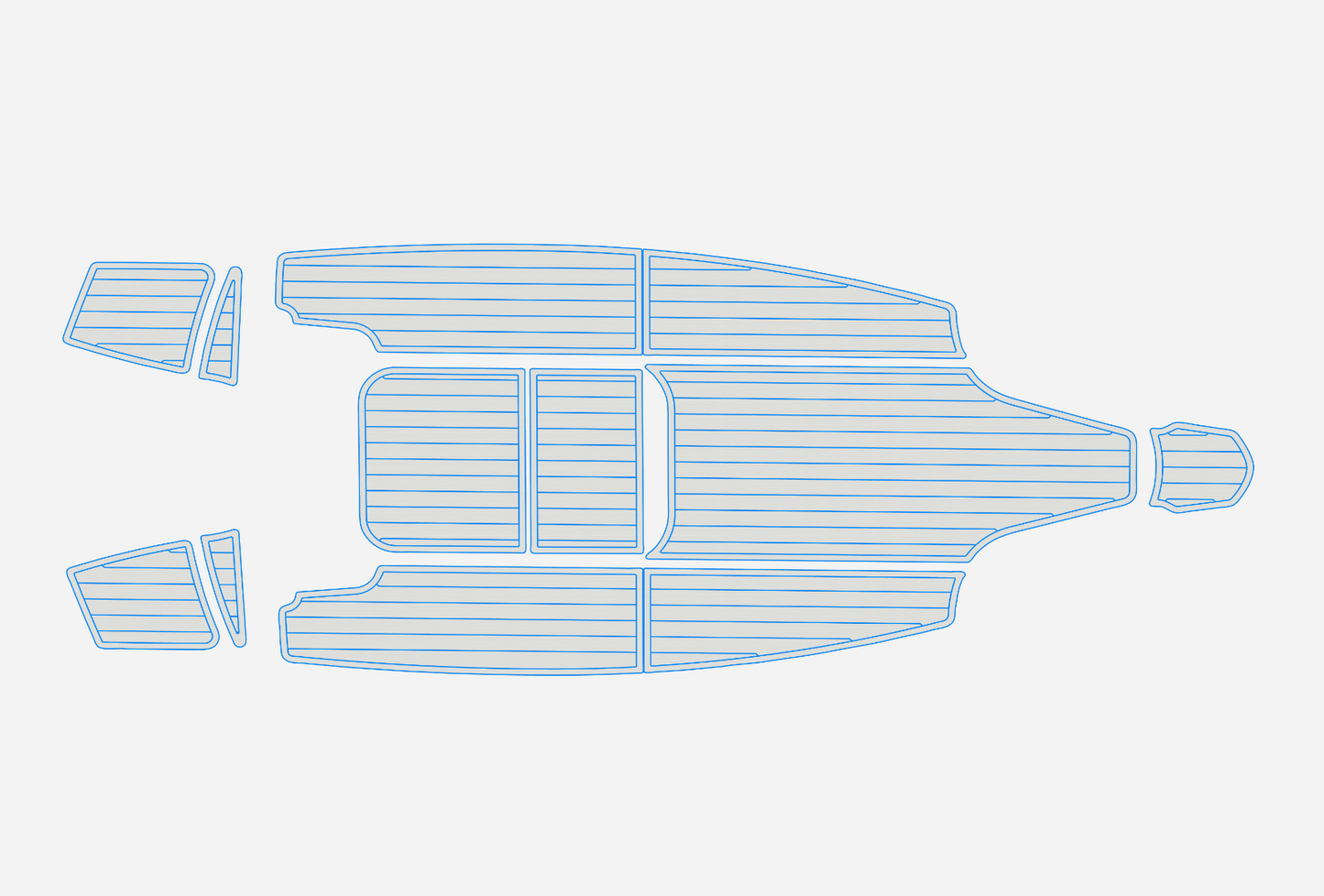 2015 Bella 600 OCEAN&twin Marine teak deck EVA Foam Boat fuax foam flooring