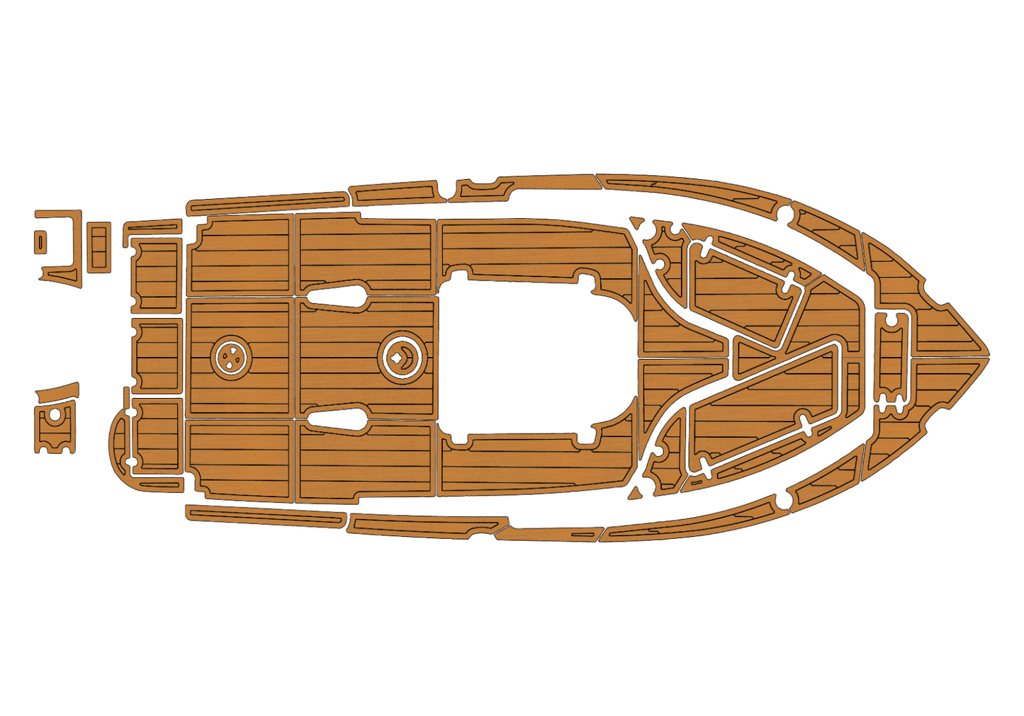 2020-2021 SEA HUNT 234 Ultra CC Cockpit Swim platform bow 1/4"6mm EVA Foam floor