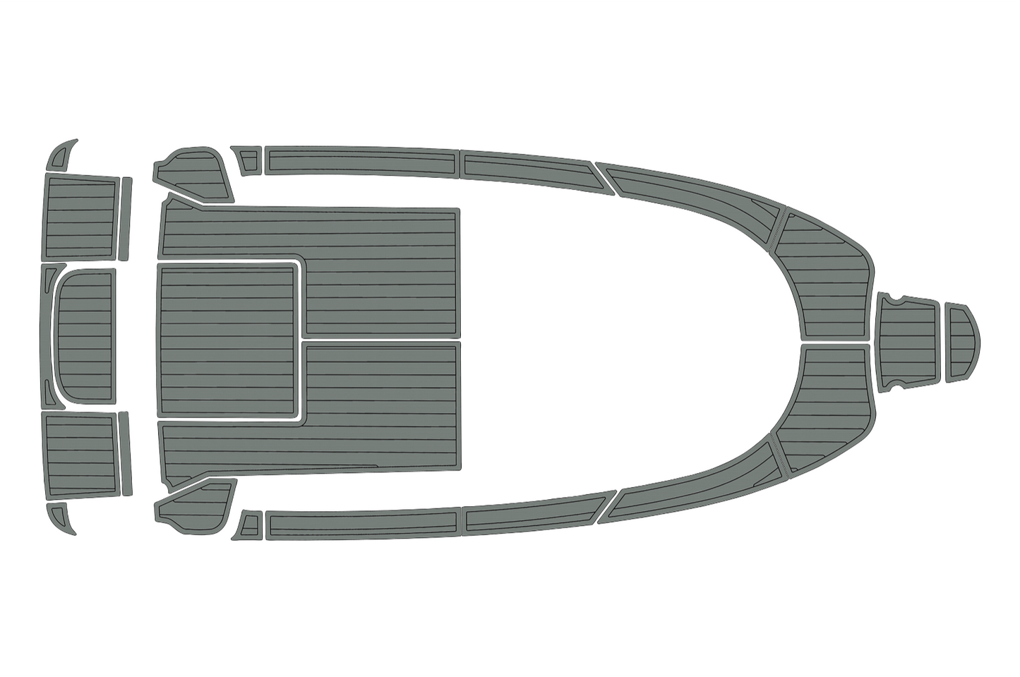 2010 Aquador 21 WAS Cockpit Swim platform bow 1/4"6mm EVA foam faux floor