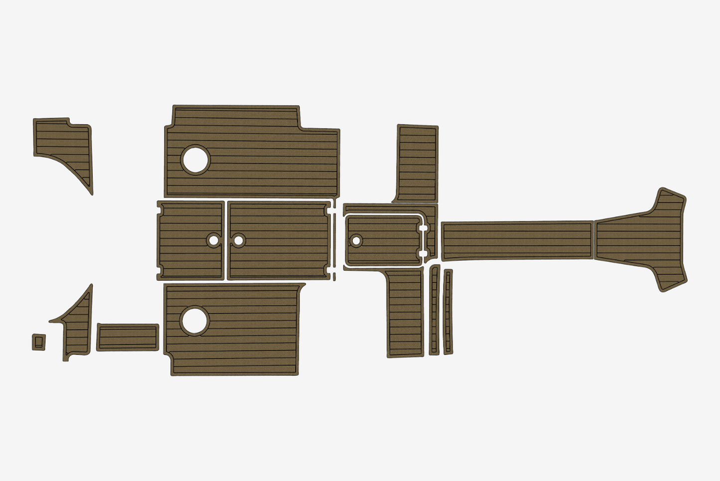 2022-2024 Edgewater 280 CX Cockpit Swim platform 1/4"6mm EVA Foam mat floor