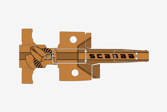 2016 scarab 255 1/4" 6mm EVA Foam floor （Brown over black）