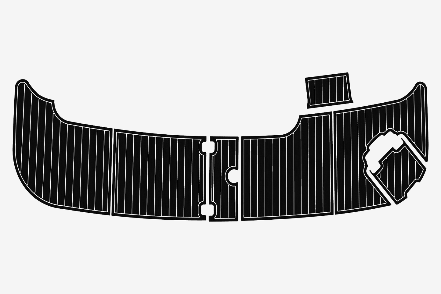 2002-2003 Carver 410 Sport Sedan Cockpit Swim platform 1/4"6mm EVA Foam floor