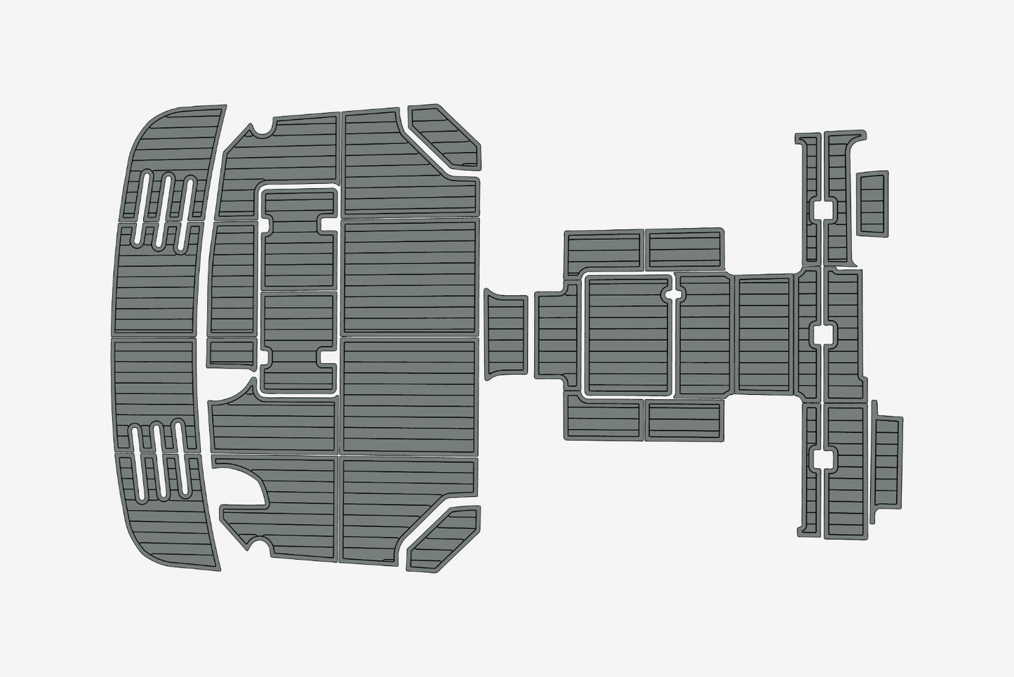 2008-2009 Luhrs 31 Open Cockpit Swim platform 1/4"6mm EVA Foam faux mat floor