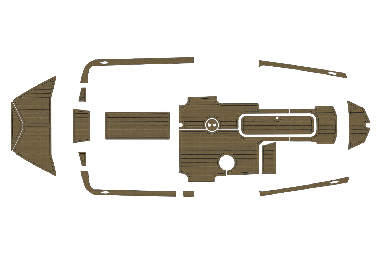 2019-2023 Bayliner HeyDay WT2DC Cockpit Swim platform Bow 1/4"6mm EVA foam floor