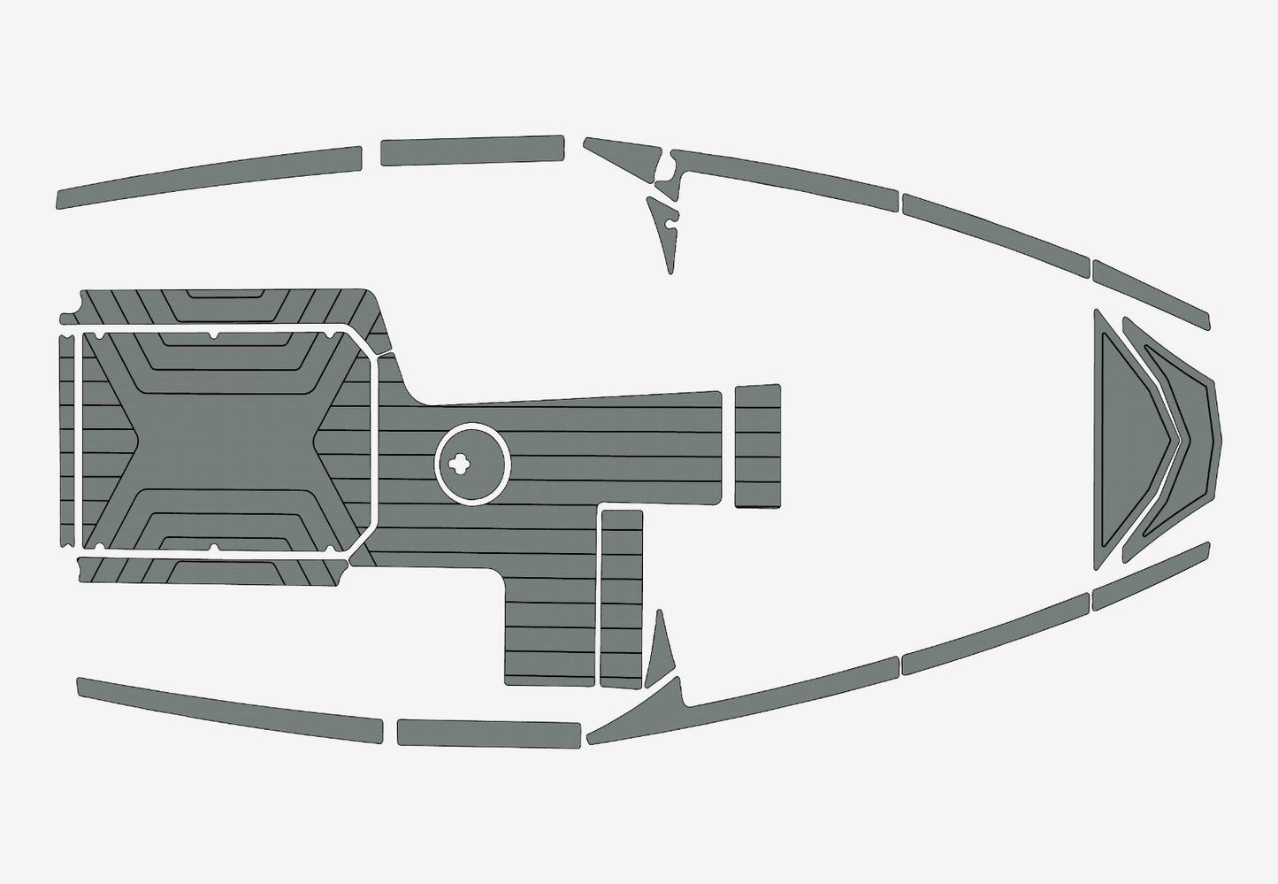 2018-2021 MALIBU 21 MLX Cockpit bow 1/4"6mm EVA Foam floor