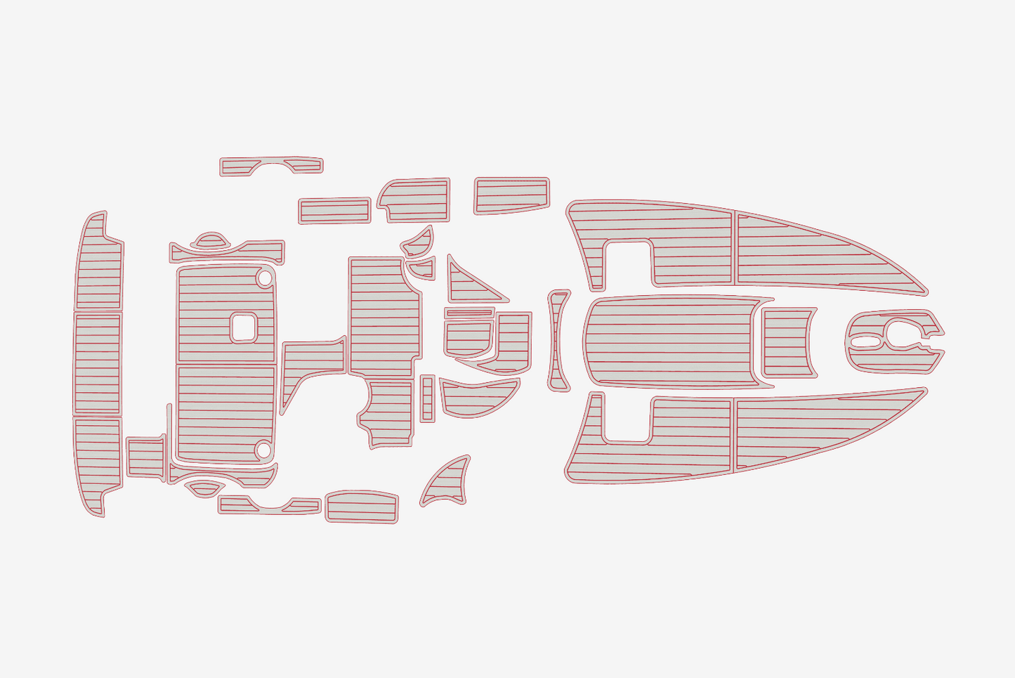 2000 Bayliner 2855 Anti-slip mat Custom EVA marine deck flooring
