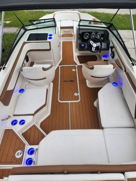 2017-2021 Sea Ray SPX 210 Cockpit Swim platform bow 1/4"6mm EVA foam faux floor