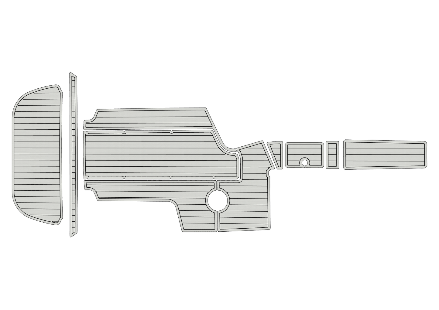 2009-2011 CENTURION ENZO SV240 Cockpit Swim platform 1/4"6mm EVA foam faux floor