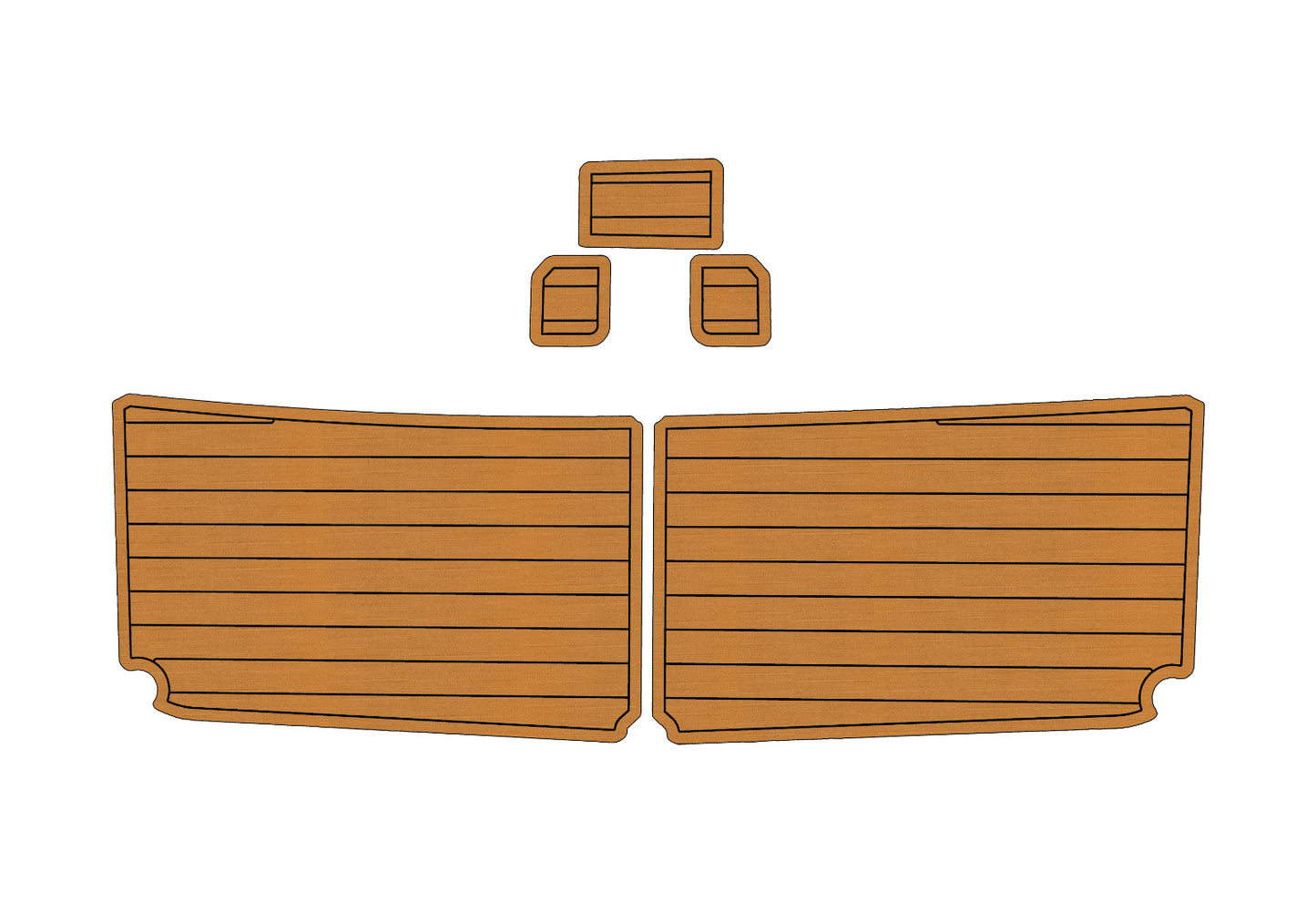 1998 Bayliner 2858 Ciera Cockpit Swim platform 1/4" 6mm EVA faux teak mat Floor