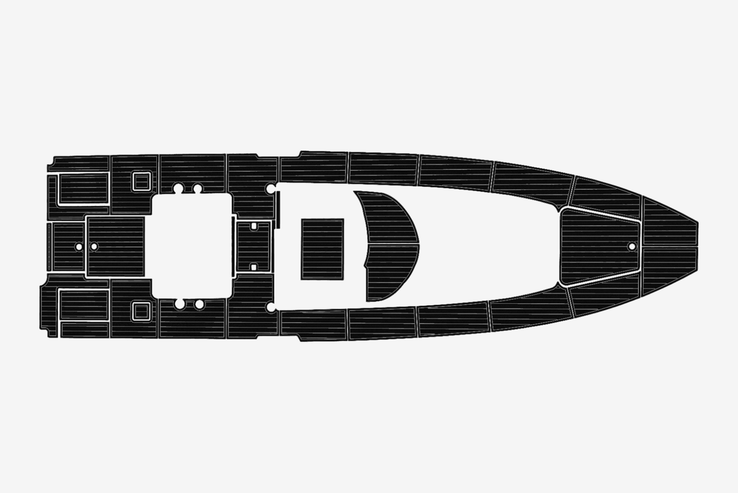 2022 Contender 39 FA Cockpit 1/4"6mm EVA Foam carpet marine faux mat floor