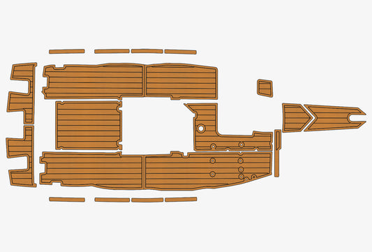 1988-1989 Mastercraft 190 Prostar Anti-slip Custom EVA faux teak marine flooring