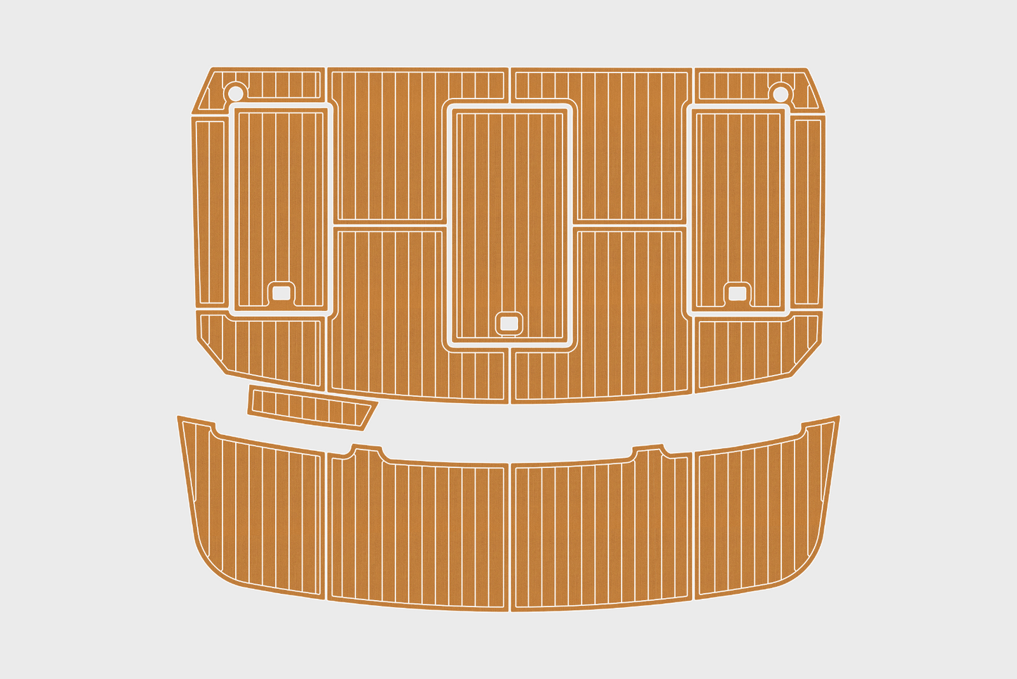 1986-1988 Carver 36 Mariner Cockpit Swim platform 1/4"6mm EVA Foam carpet floor
