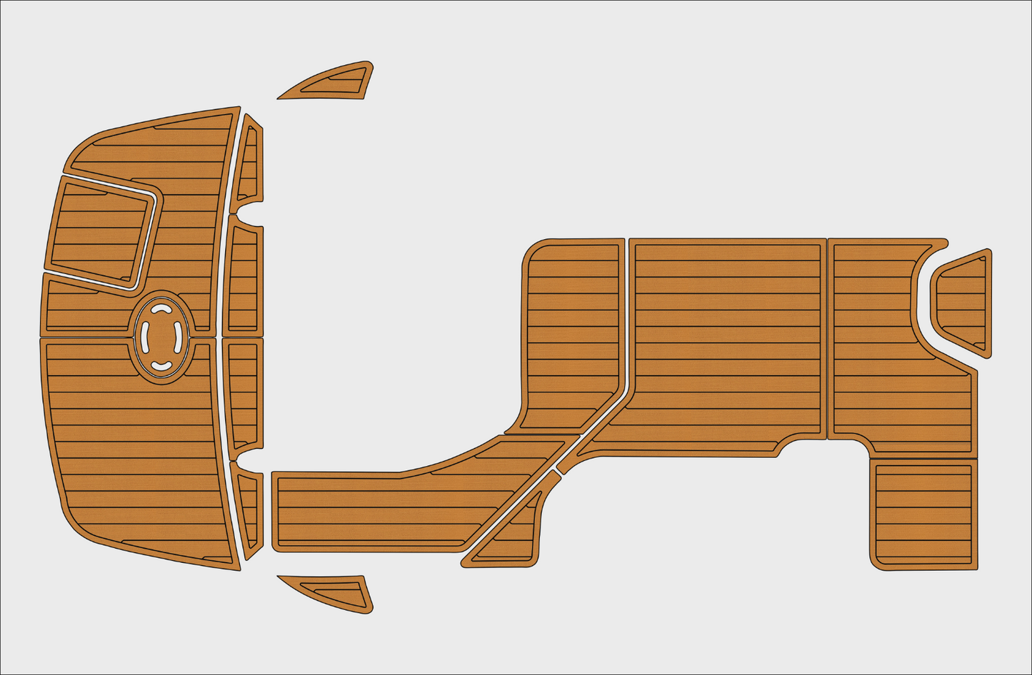 2010-2015 Sea Ray 305 sundancer Cockpit Swim platform 1/4"6mm EVA foam mat floor