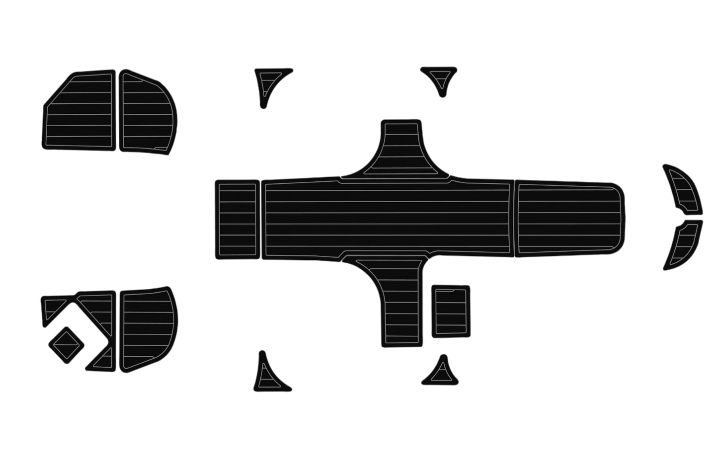 2013-2022 Bayliner element e16 Cockpit Swim platform 1/4" 6mm EVA faux mat Floor