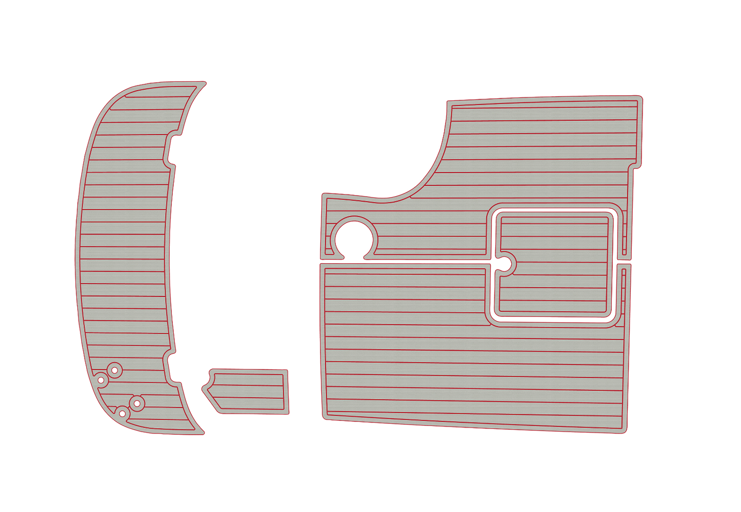 2010 Bayliner 802 Anti-slip mat Custom EVA marine deck flooring