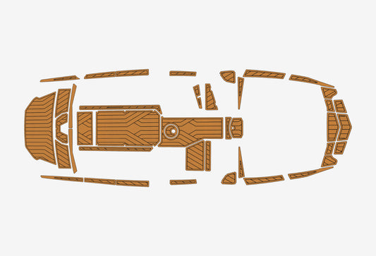 2023 Axis A225 Cockpit Swim Platform Bow 1/4" 6mm EVA Foam Faux teak floor