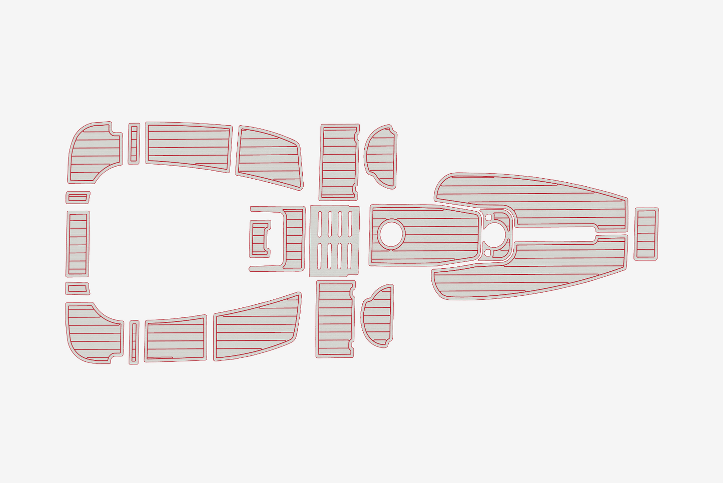 2004-2009 Hunter 36 Cockpit 1/4"6mm EVA Foam mat faux floor