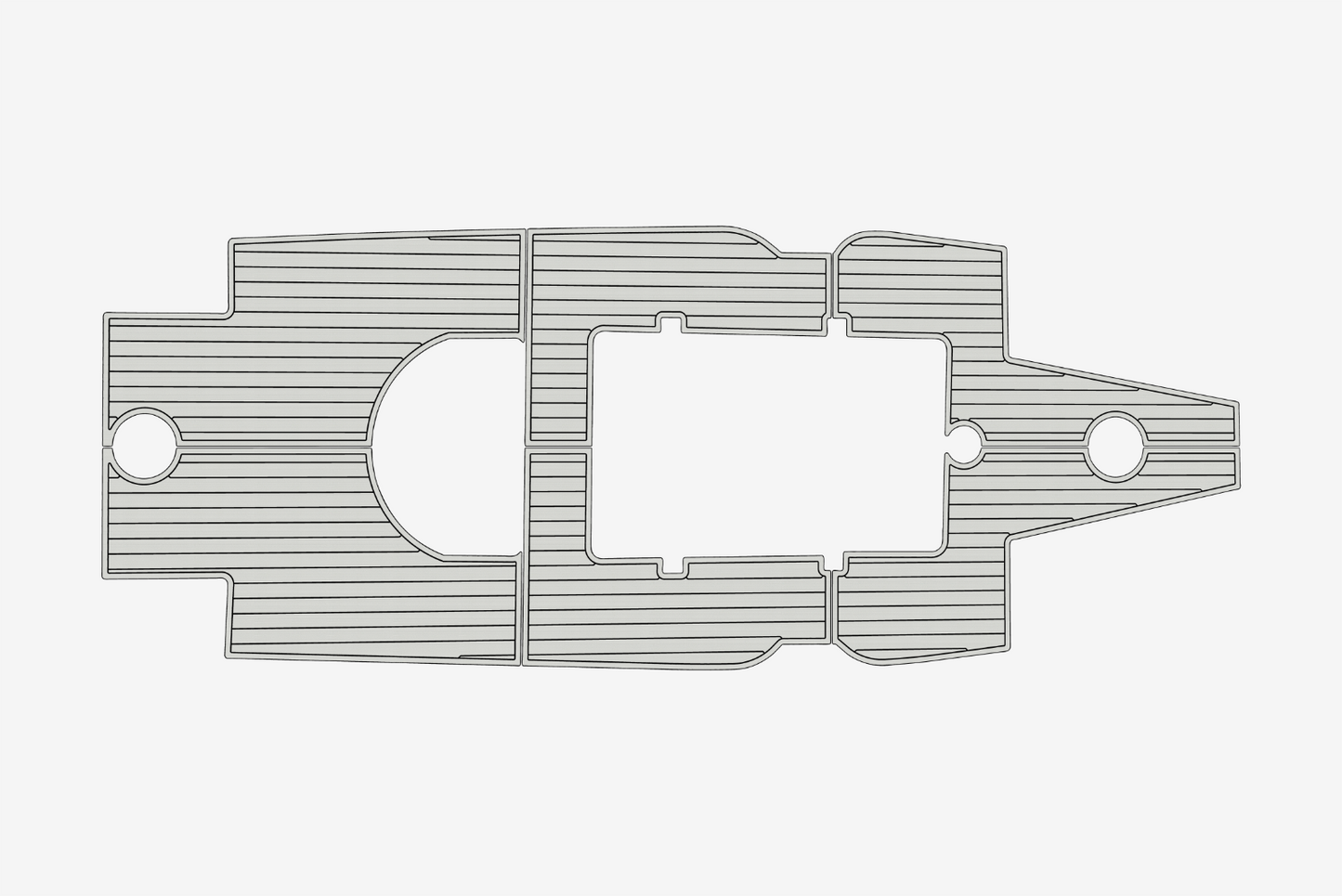2016 Dusky XF 278 Cockpit 1/4"6mm EVA Foam carpet marine floor