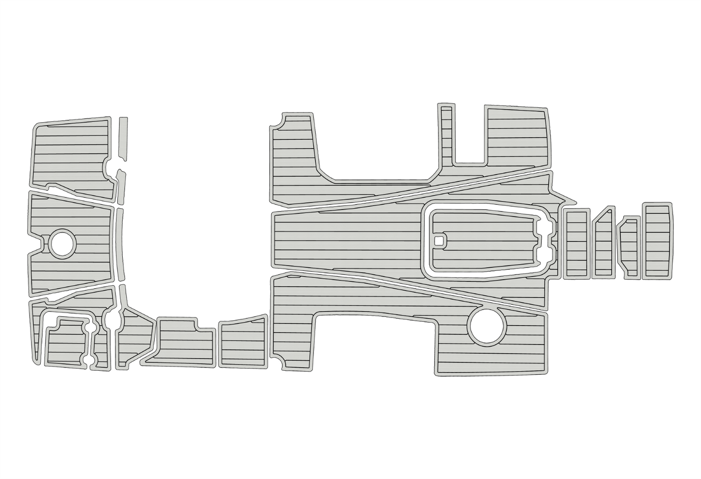 2016-2018 Monterey 278 ssc Cockpit Swim platform 1/4"6mm EVA Foam floor