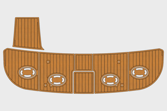 1998-1999 Sea Ray 480 Sedan Bridge Swim platform 1/4"6mm EVA Foam FAUX floor