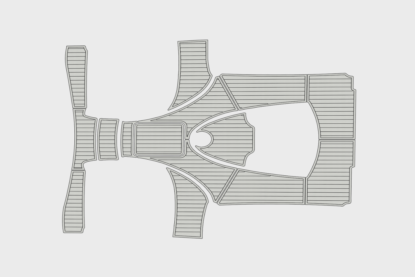 2014-2015 Viking 42 Express Cockpit Swim platform 1/4"6mm EVA Foam floor