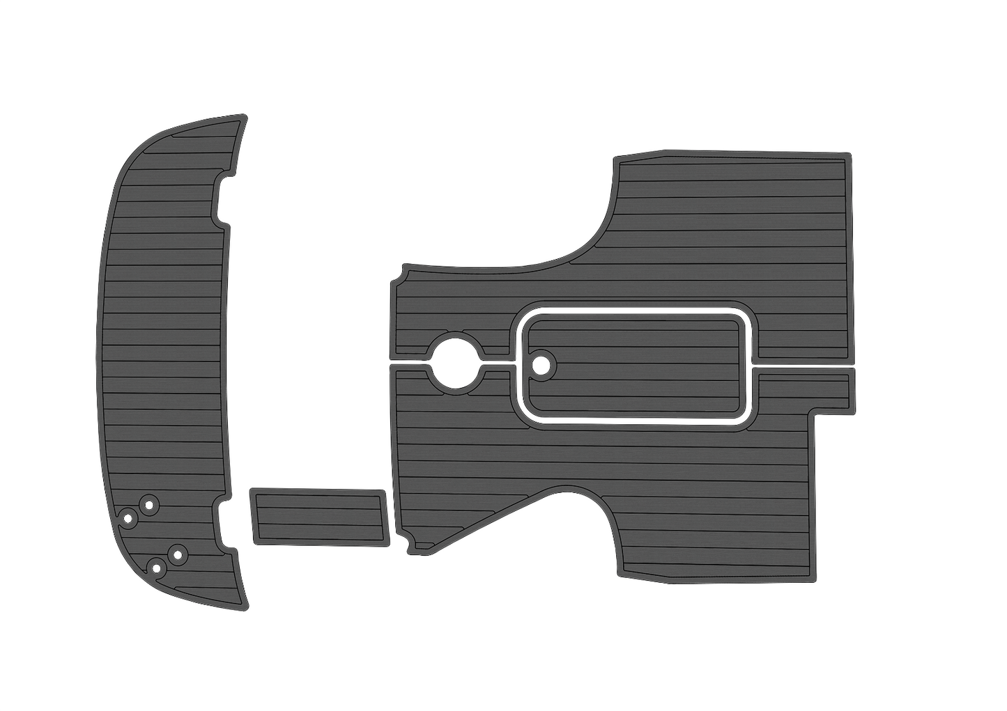 2010-2013 Bayliner 702 Cockpit Swim platform 1/4" 6mm EVA foam floor