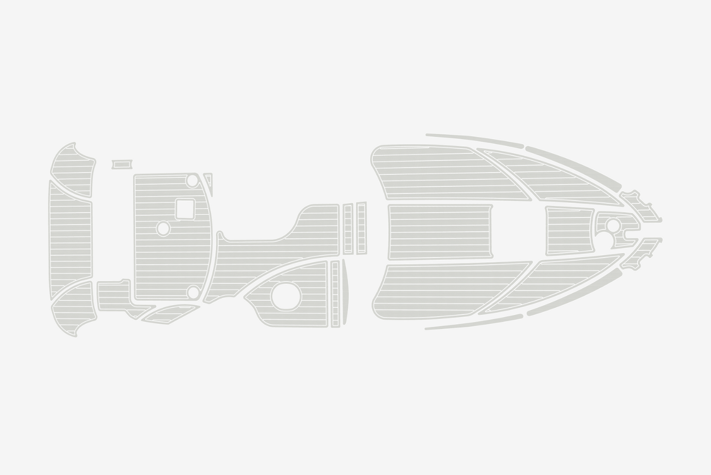 2006-2007 Bayliner 265 Anti-slip mat Custom EVA marine deck flooring