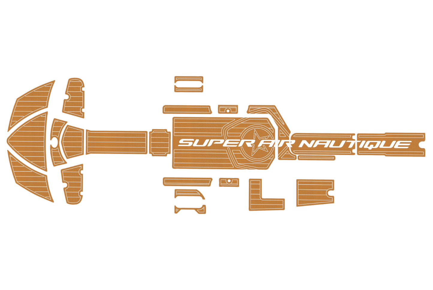 2010 Nautique 230 Super Air Anti-slip Custom mat EVA faux teak marine flooring