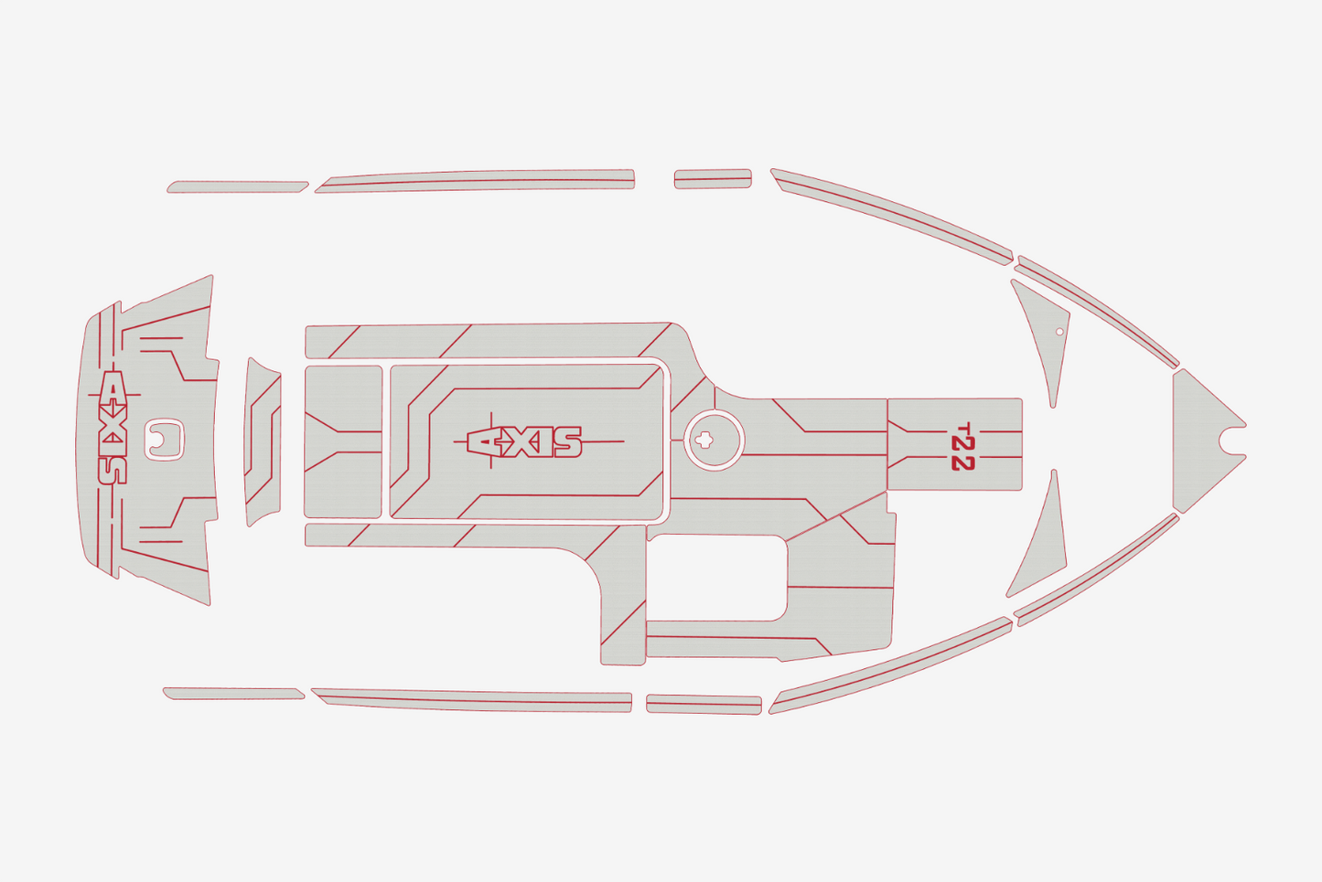 2014-2017 AXIS T22 Marine teak deck EVA Foam Boat flooring