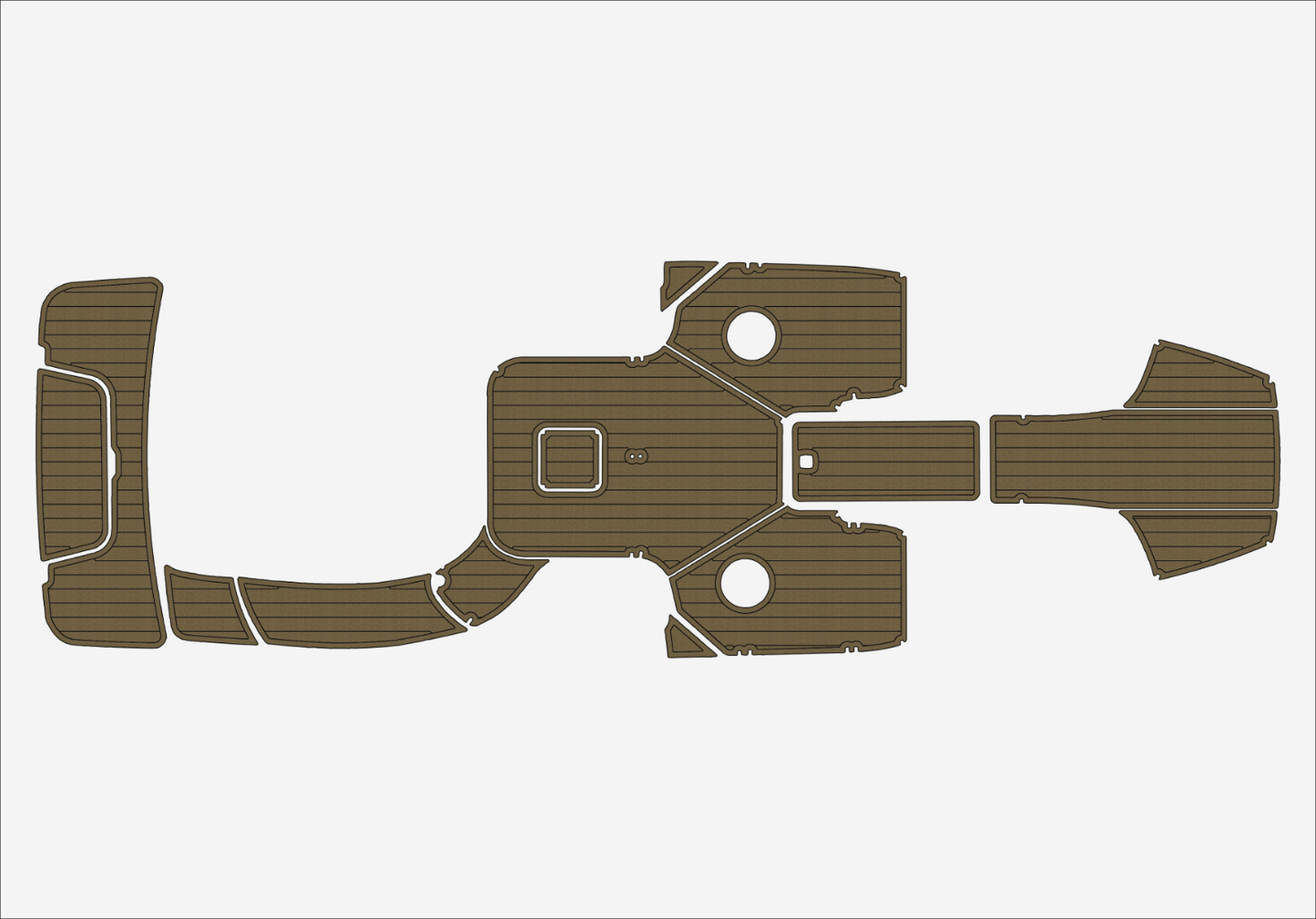 2014-2016 cobalt 242 Cockpit Swim platform 1/4"6mm EVA foam faux mat floor