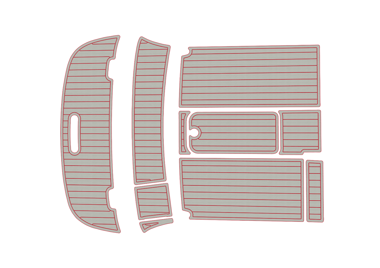 2010 Bayliner 652 Cockpit Swim platform 1/4" 6mm EVA foam floor