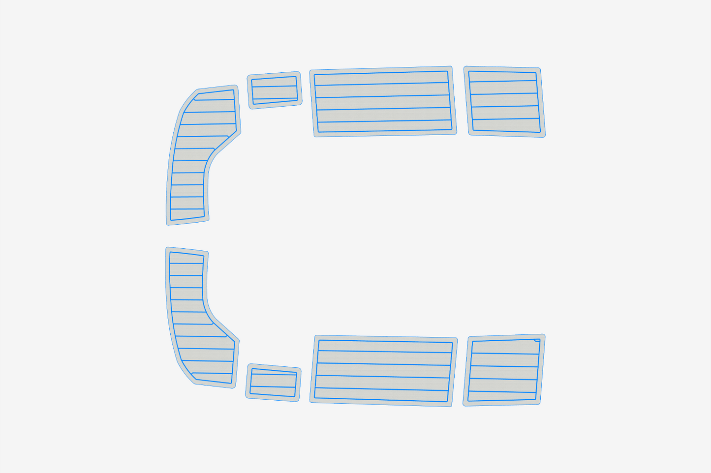 Beneteau 35 Anti-slip mat Custom EVA teak marine deck flooring