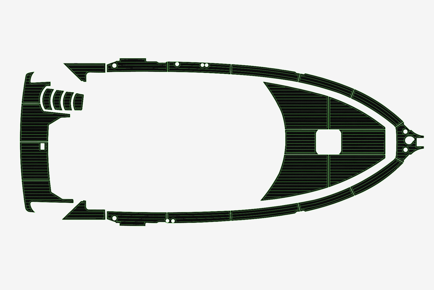 1997-1998 Carver MY 355 Swim platform bow 1/4"6mm EVA Foam carpet marine floor