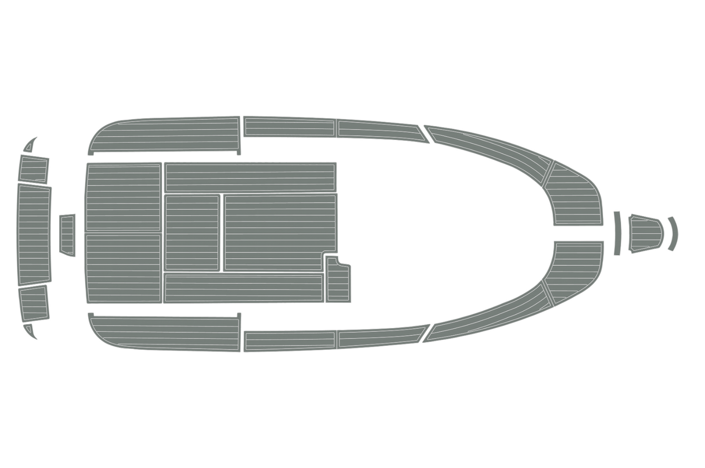 2007-2009 Aquador 25 WAE Cockpit Swim platform bow 1/4"6mm EVA foam faux floor