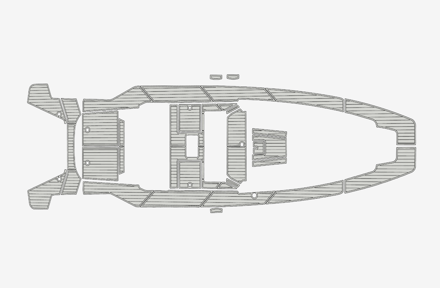 2023 Axopar 37 XC CROSS CABIN Cockpit Swim platform 1/4"6mm EVA Foam floor